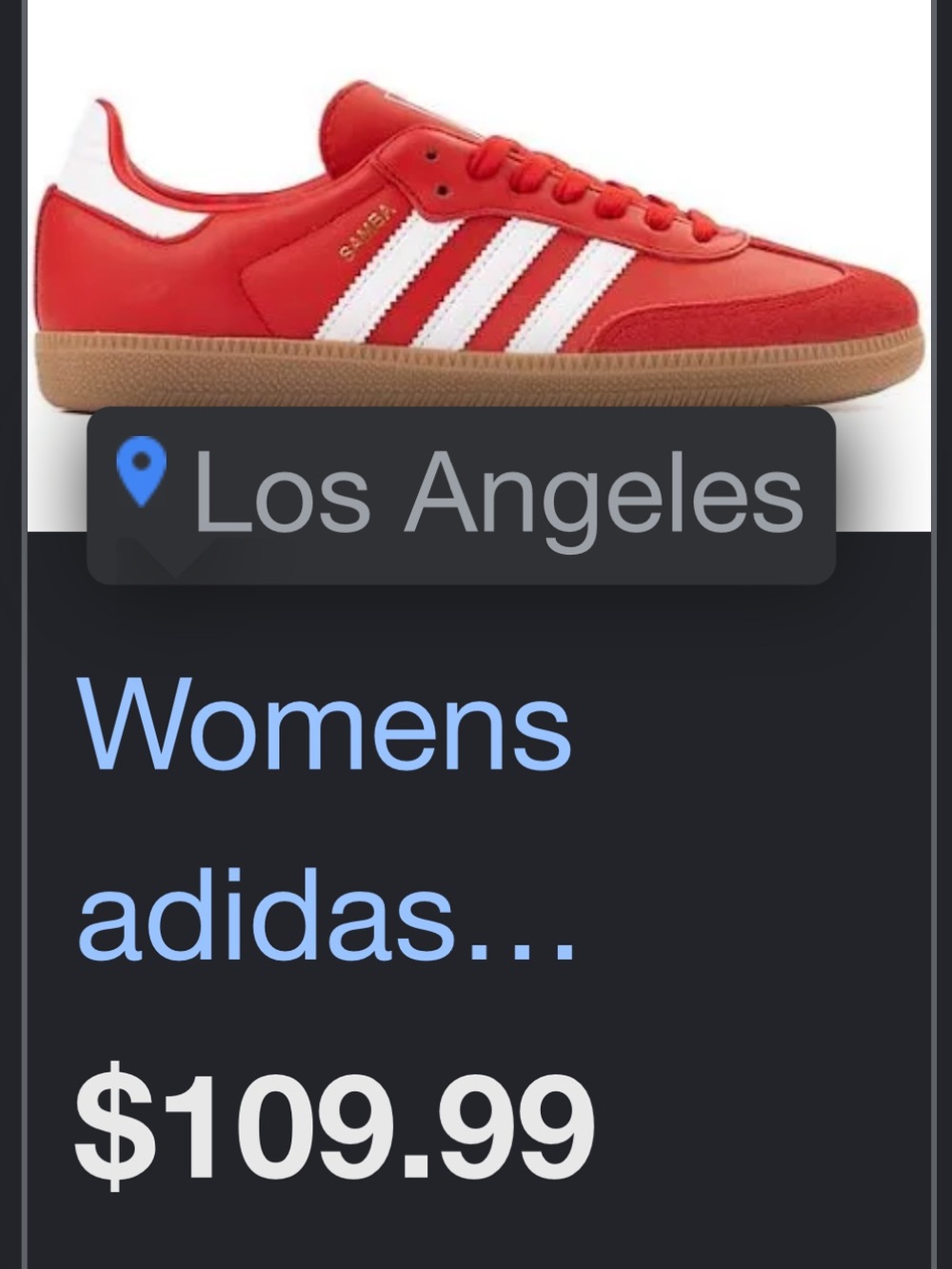adidas  Red & White Suede Sneakers with Gum Sole